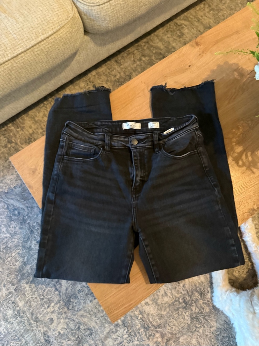 High-Rise Black Women's Jeans